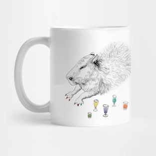 Capybara cocktail degustation Mug